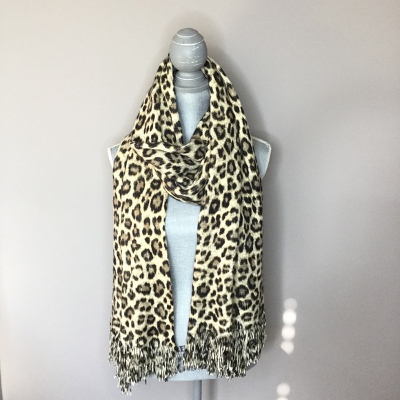 michael kors leopard scarf